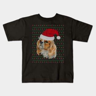 Cavalier King Charles Spaniel Dog Funny Christmas Kids T-Shirt